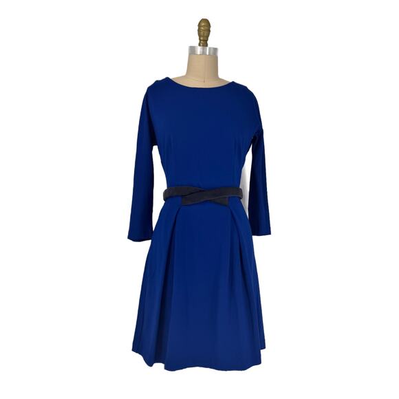 Anthropologie Girls From Savoy Ponte + Velvet Trim Mini Dress Womens Small - Picture 7 of 14